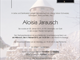 Jarausch Aloisia (+22.01.2015) - Grab W 84